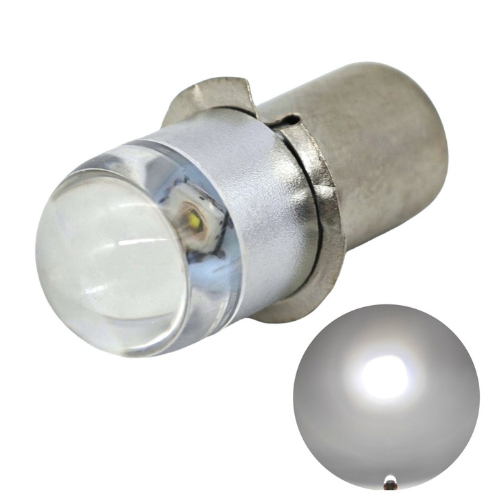 Bec LED, P13.5s, PX13.5, P13, HS3 6-30V, pentru lanterne 4 buc set