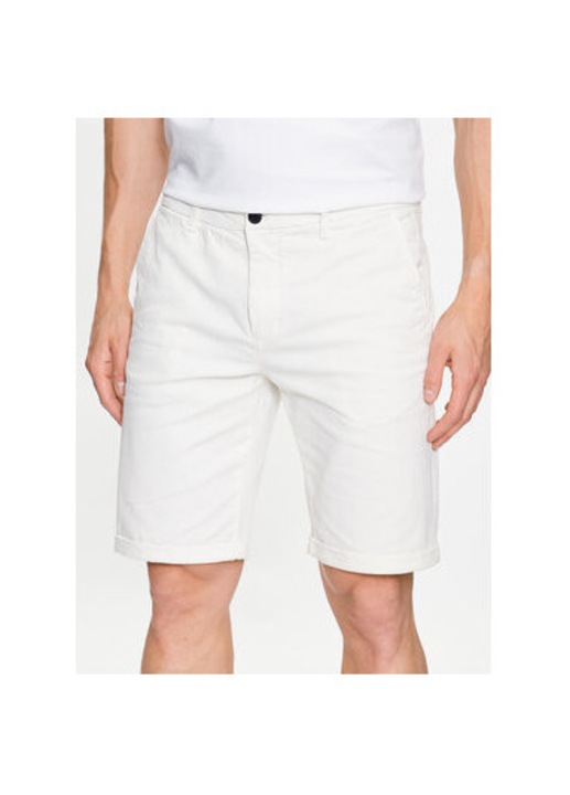 Lindbergh férfi rövidnadrág, 30-505044, pamut, XS INTL, fehér