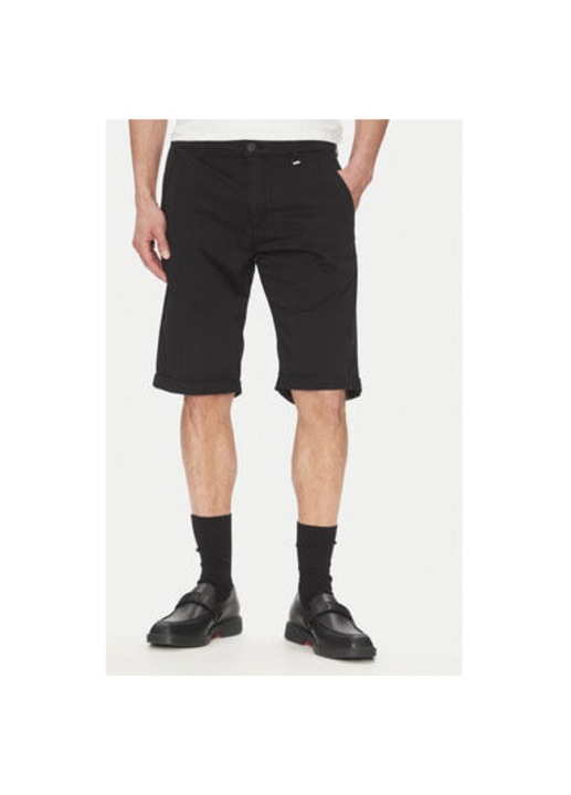 Karl Lagerfeld Ferfi Rovidnadrag, 265812 552829, Pamut/Elasztan, Fekete, Fekete