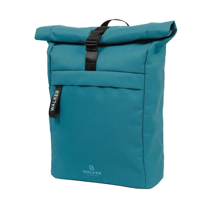 Rucsac Classic Roll Top Emerald, Walker by Schneiders, 29 x 40 x 15 cm, 20-23 L, turcoaz