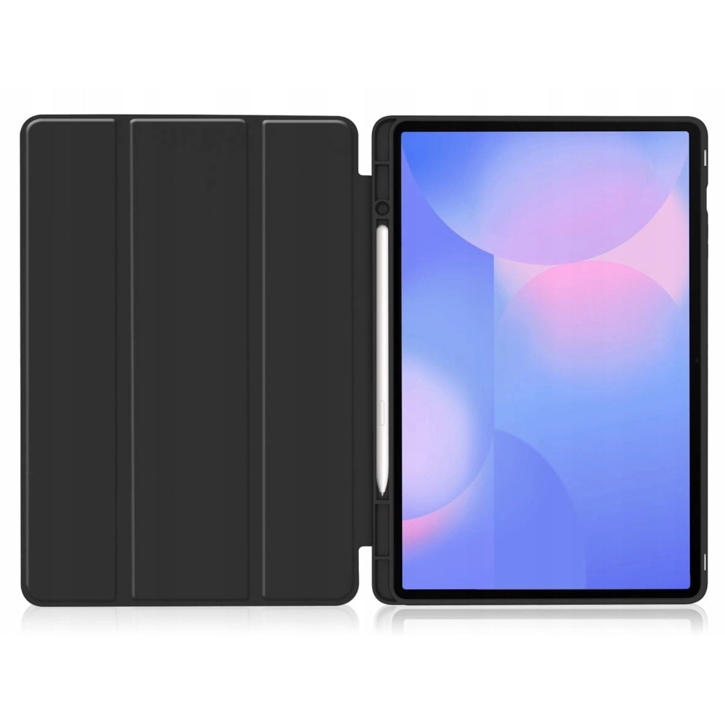 Husa Samsung Galaxy Tab S10 FE Plus 13.1" – Suport Stylus, Activare Automata, Functie de Suport, Inchidere Magnetica, Piele Ecologica + Policarbonat, Finisaj Microfibra, Design Subtire