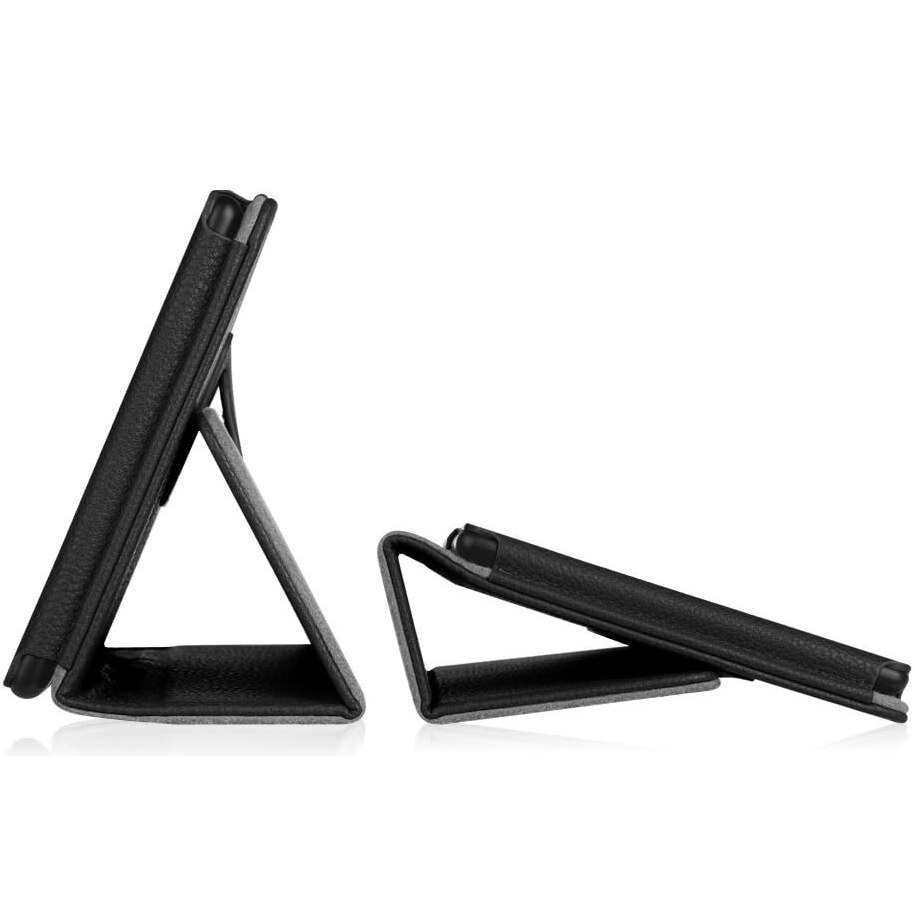 Husa roz pentru Samsung Galaxy Tab A9 Plus 11'', piele ecologica si policarbonat, suport ajustabil 15°/60°, inchidere magnetica, design subtire