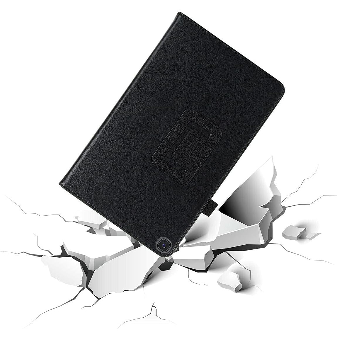 Husa roz pentru Samsung Galaxy Tab A9 Plus 11'', piele ecologica si policarbonat, suport ajustabil 15°/60°, inchidere magnetica, design subtire