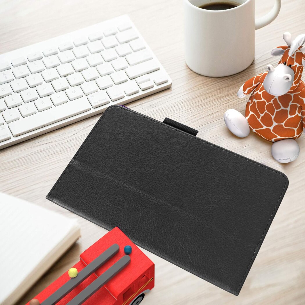 Husa roz pentru Samsung Galaxy Tab A9 Plus 11'', piele ecologica si policarbonat, suport ajustabil 15°/60°, inchidere magnetica, design subtire