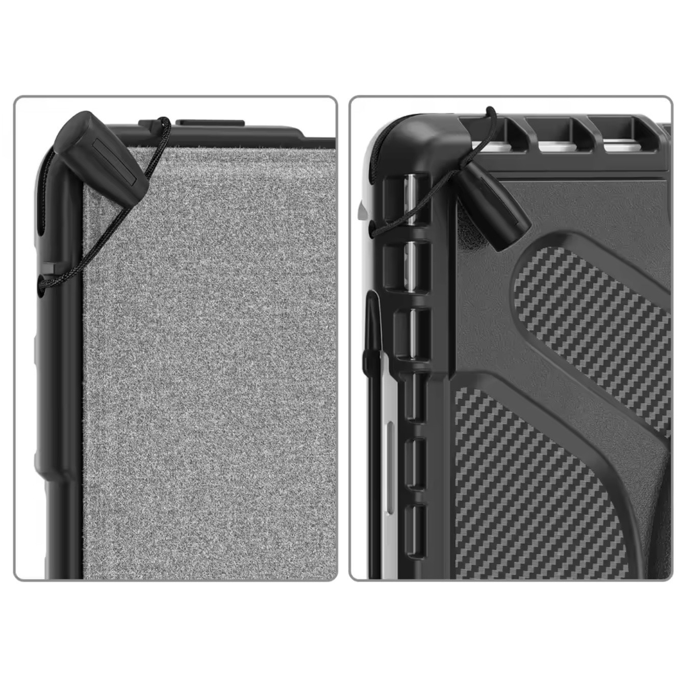 Carcasa Blindata pentru Microsoft Surface Go / Go 2 / Go 3 / Go 4 10.5" – 3 Straturi, Suport Integrat, Maner Rotativ, Protectie Ecran, Rezistenta la Zgarieturi, Praf si Umezeala