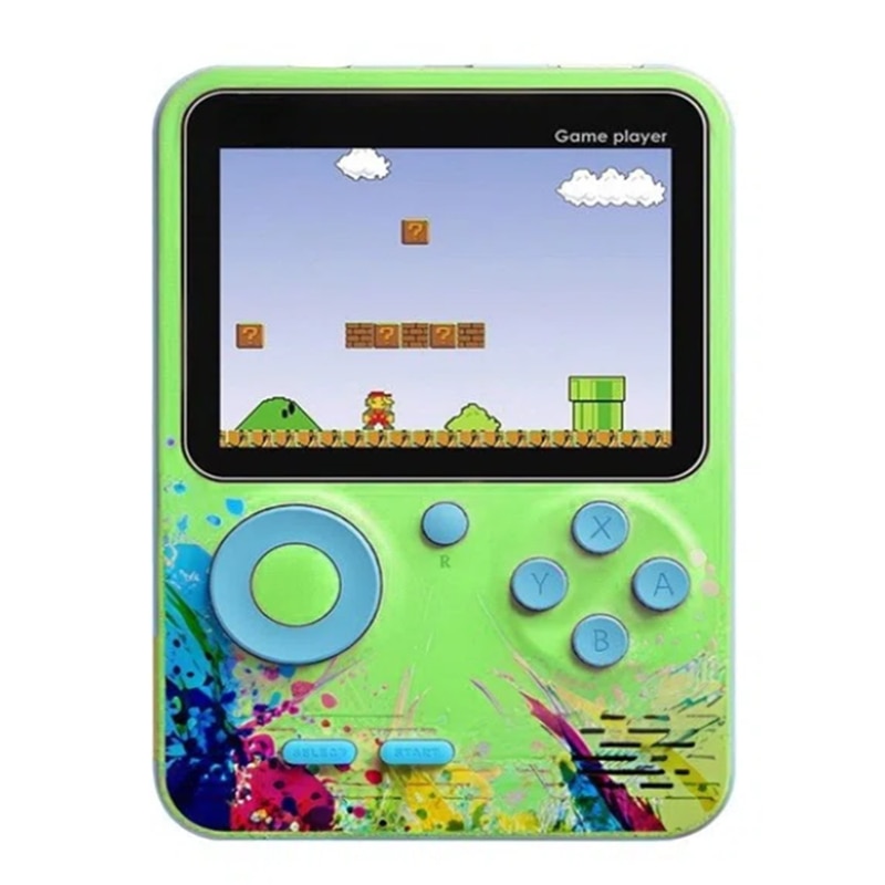 Consola Portabila, ecran LCD, mai mult de 500 de jocuri, joc dublu, conexiune TV de sprijin, verde