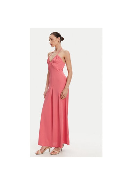 Дамска лятна рокля Silvian Heach, GPP25330VE, Полиестер/Еластан, Розово