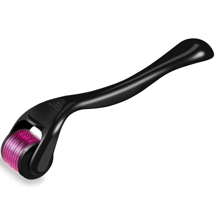 Aparat masaj facial dermaroller pentru regenerarea pielii, 1200 ace din titan, LRTM, 0.20 mm