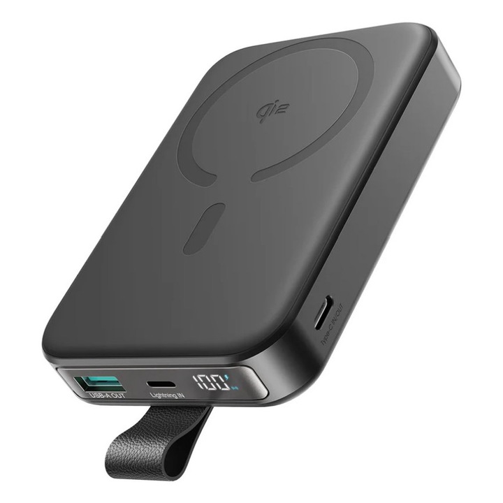 Baterie Magsafe Joyroom JR‑PBM11, 10000mAh, Wireless Qi2 15W, Incarcare Rapida, Negru