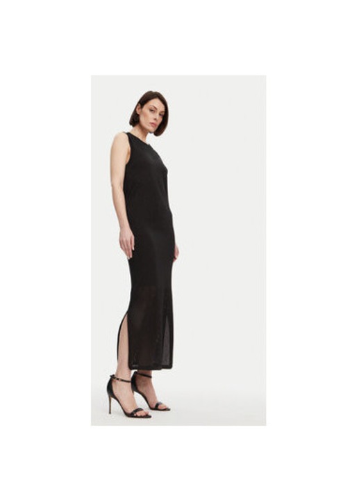 Fracomina női ruha, FJ25SD5007K420Q7, viszkóz/nejlon, Fekete