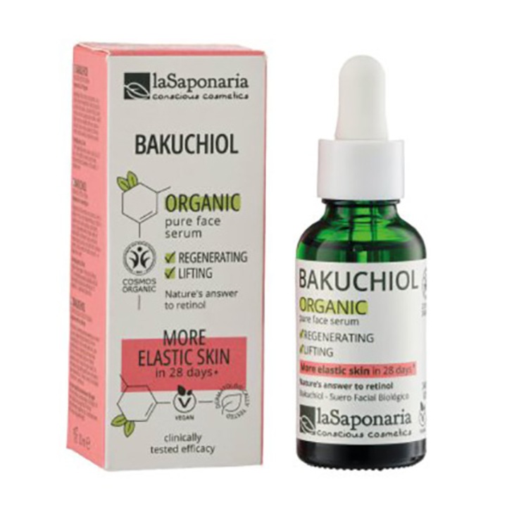 Ser activ pur cu Bakuchiol La Saponaria, 30 ml
