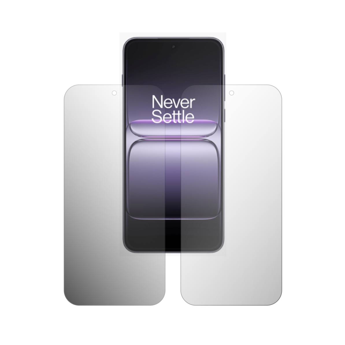 Set 2X Folie Protectie Ecran Folie24, pentru OnePlus Nord 5, 1X Ultra-Clear + 1X Mata, Acoperire Case-Friendly ( Compatibile cu Carcasa ), Adezive, Flexibile cu Auto Regenerare