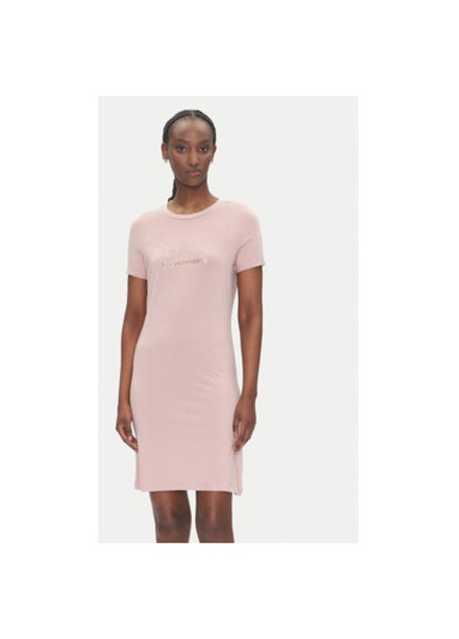 Дамска рокля Ea7 Emporio Armani, 7W000478 AF12500, Памук/Модал, Розов, Розово