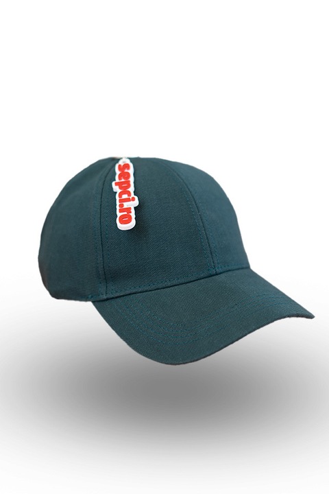 Sapcă bărbați BASIC verde, bumbac 100%, reglabilă, design minimalist