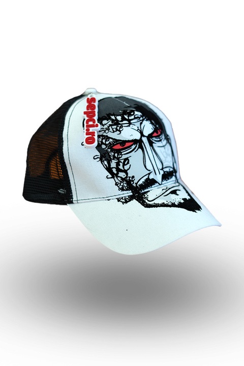 Sapcă bărbătească BASIC, bumbac, reglabil, vizor anti-soare, culoare albă