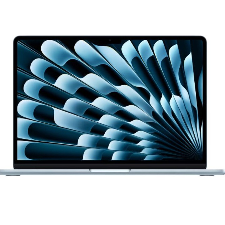 Laptop Apple MacBook Air MC6V4RO/A, 13.6 inch 2560 x 1664, Apple M4 10-Core 10 C / 10 T, 24 GB RAM, 512 GB SSD, Apple 10-Core GPU, Mac OS, Sky Blue
