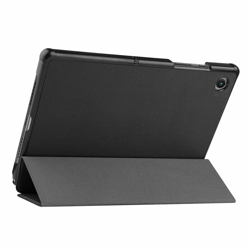 Husa Samsung Galaxy Tab A8 10.5 inch 2021 (SM-X200/X205/X207), subtire, cu suport pliabil, pentru trezire/somn automat (Rosu)