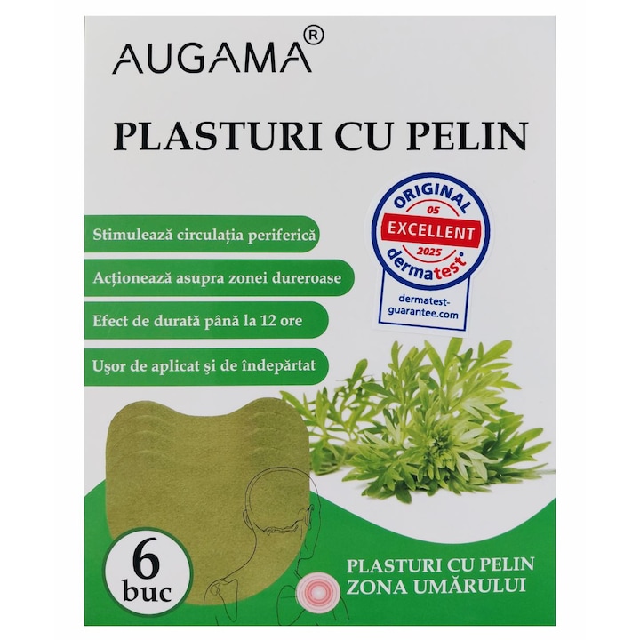 Plasturi cu pelin pentru zona umarului6 buc/cutie Augama