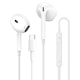 Casti cu fir, tip USB-C, sunet stereo, control prin telecomanda, compatibile cu iPhone15/16/iPad/Android