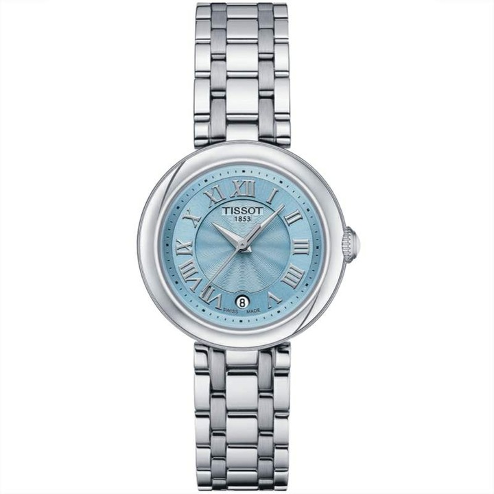 Ceas Tissot Bellissima T126.010.11.133.00, cadran albastru, carcasa 26mm