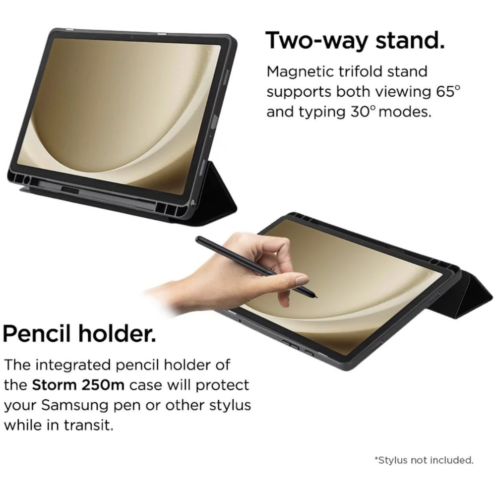 Husă Eiger pentru Samsung Galaxy Tab A9 Plus, neagră