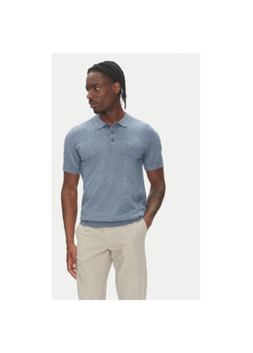 Lindbergh férfi pólóing, 30-800159, viszkóz/nejlon, kék, Kék