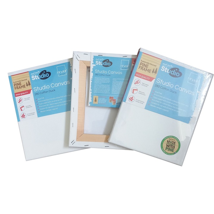 Set 3 panze pe sasiu Mont Marte 20x25 cm