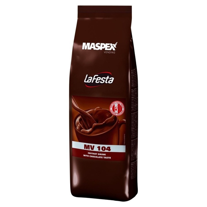 Ciocolată caldă instant La Festa, 1kg, aromă intensă de cacao, 25g pentru 180ml apă fierbinte
