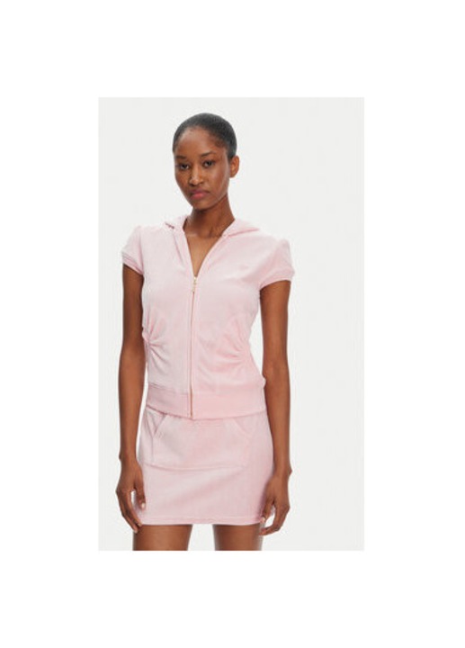 Juicy Couture noi bluz, JCGAS125021G, Pamut/bambusz, Rozsaszin, Rózsaszín