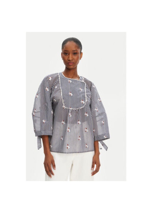 Bluza dama Munthe, 252102525224, Bumbac/Poliester, Bleumarin, Bleumarin