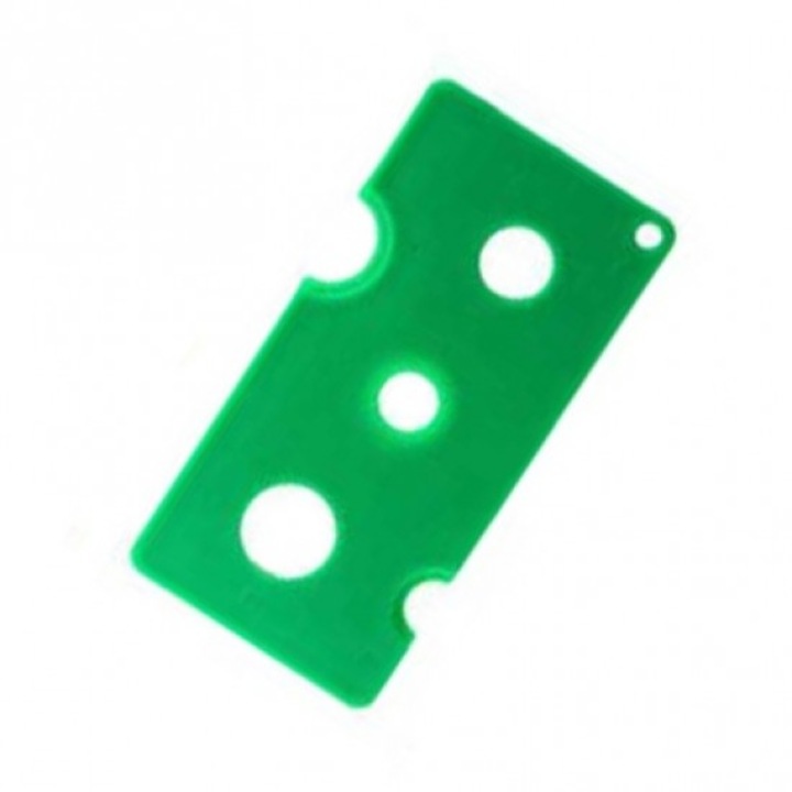 Desfacător roll-on, plastic, verde, 80x40x2.5mm