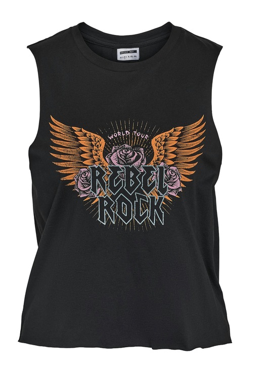 Noisy May noi felso, 27034002, Pamut, Fekete, Fekete