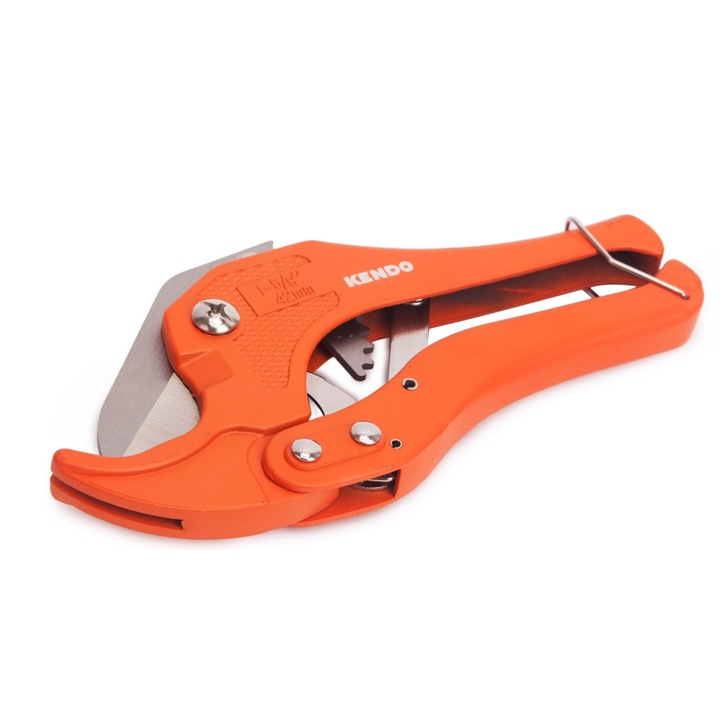 Foarfeca de taiat teava din plastic Kendo 50312, 0-42 mm Portocaliu