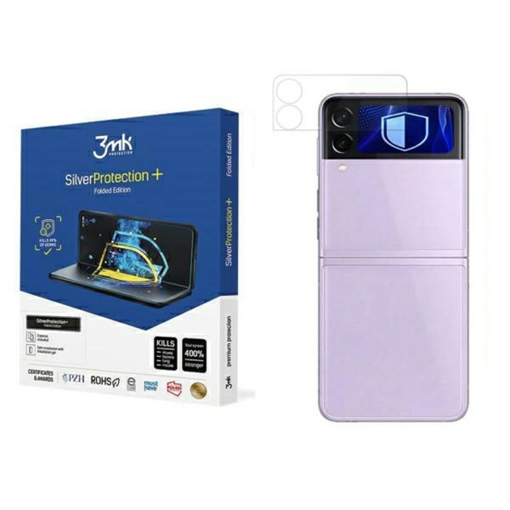 3MK Silver Protect + Samsung Z Flip 3 5G nedvesen felhelyezendő antimikrobiális fólia