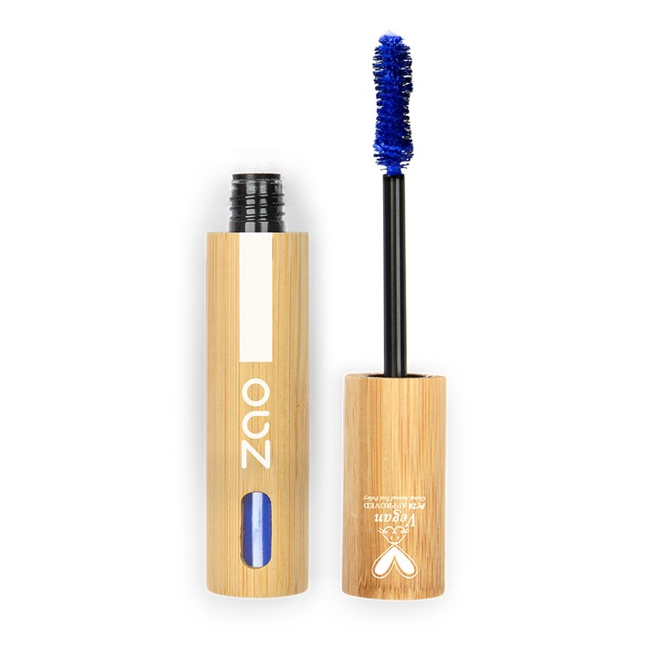 Mascara Zao Organic Make Up Daring Volume, albastru sapphire, 7 ml