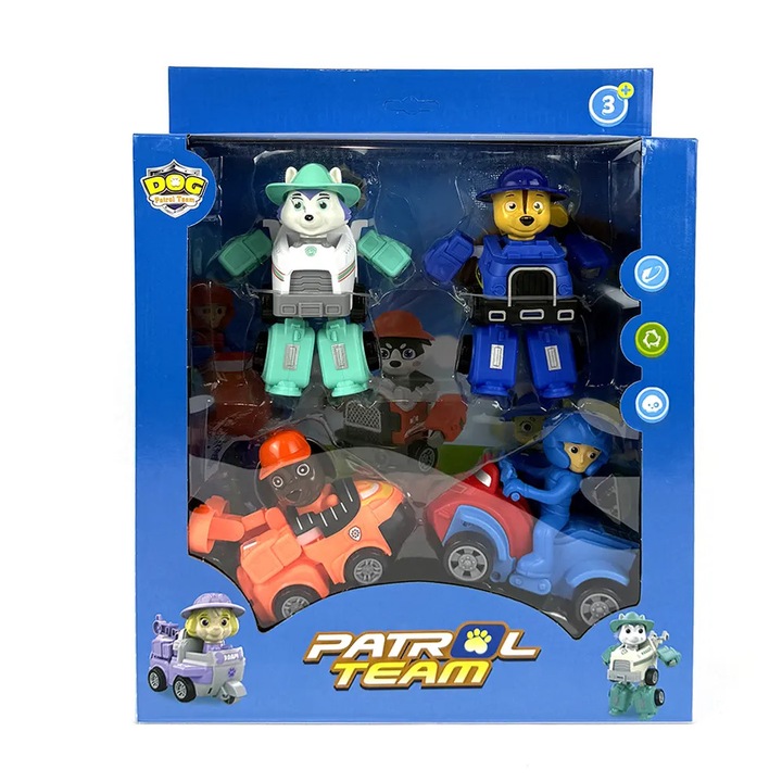 Set Transformers, cu vehicule – 4 piese