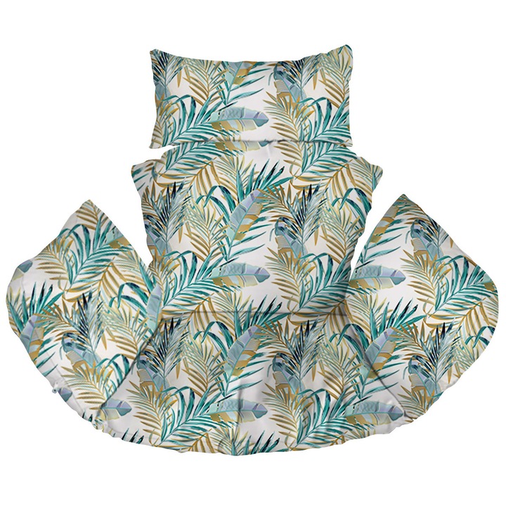 Függőszék párna, FEROCITY, XXL, Kokon Palm White