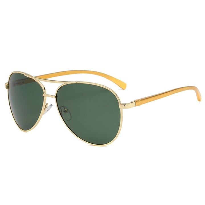 Ochelari de soare barbati, Polarizati, Skyddar 2150, Verde, auriu