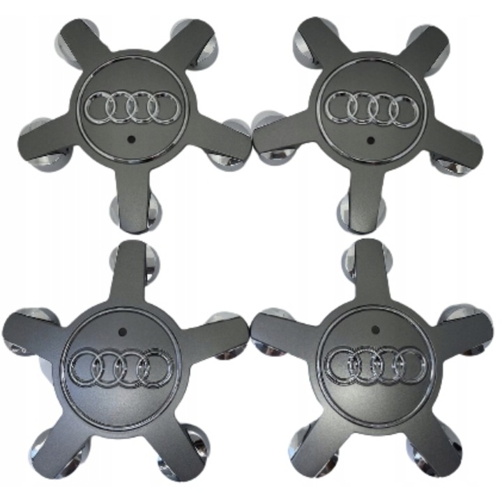 AUDI felni borítás logó 135 mm szürke