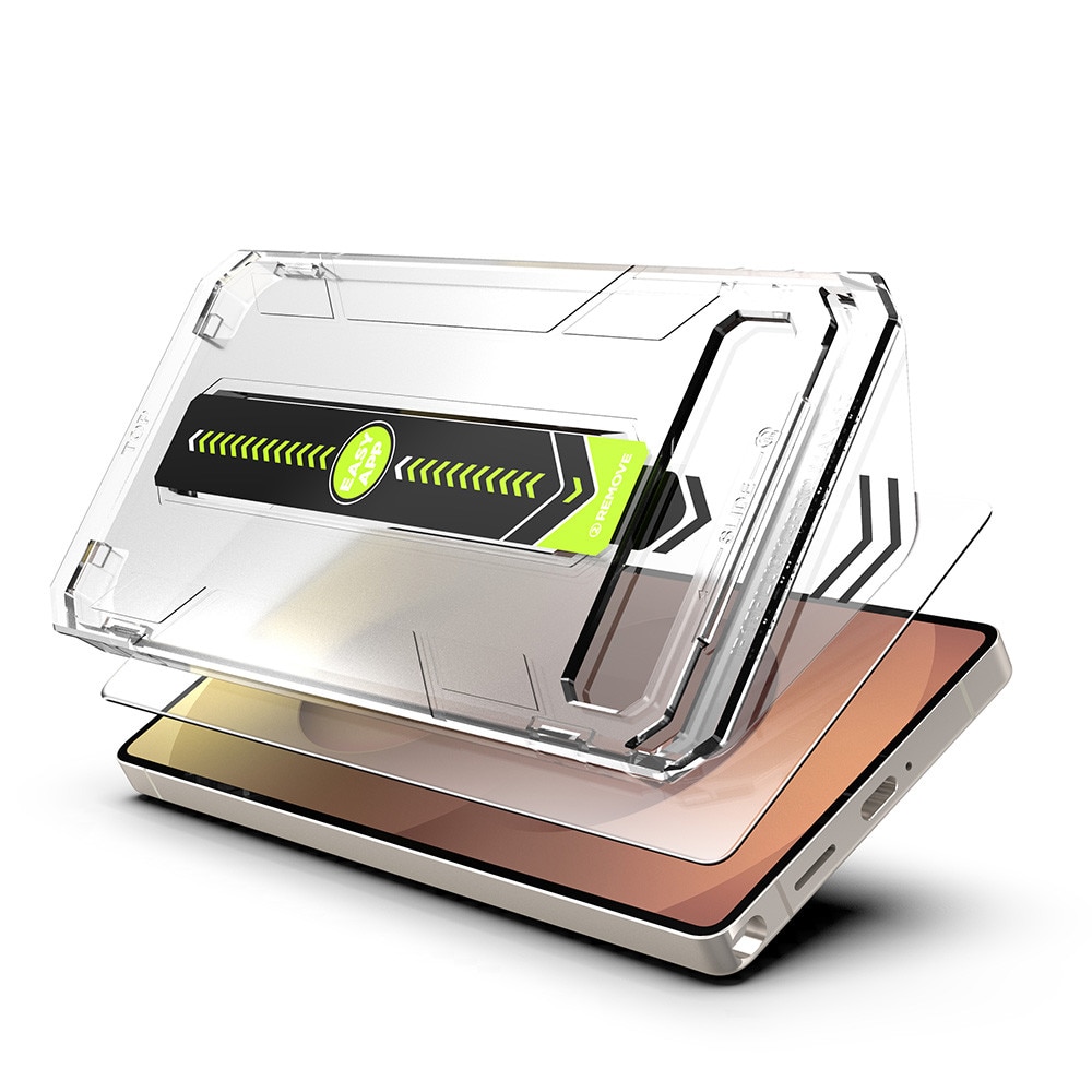 Folie pentru Samsung Galaxy S25 / Galaxy S24 (set 2) - Techsuit TitanGlass CrystalHD [Fingerprint Unlock Compatible] - Clear