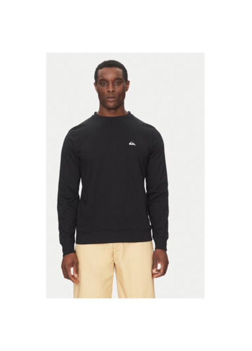 Quiksilver férfi kapucnis pulóver, EQYFT04953-KVJ0, pamut/poliészter, fekete, Fekete