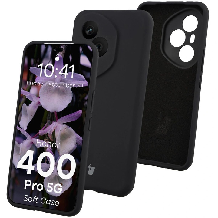 Калъф, Bizon Soft Case за Honor 400 Pro 5G, Черно