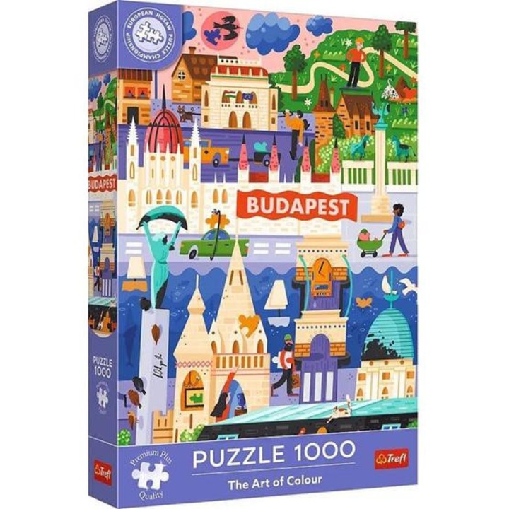 Trefl Premium Plus: European Puzzle Championship Budapest - 1000 darabos puzzle