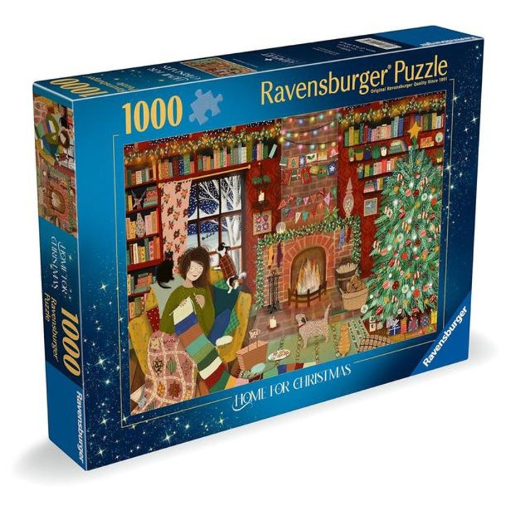 Puzzle Ravensburger 1000 piese - Acasă de Crăciun