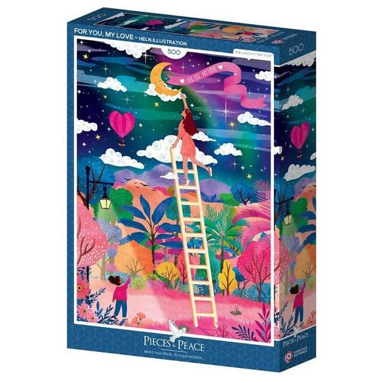 Puzzle Pieces & Peace cu 500 de piese - Pentru tine, dragostea mea