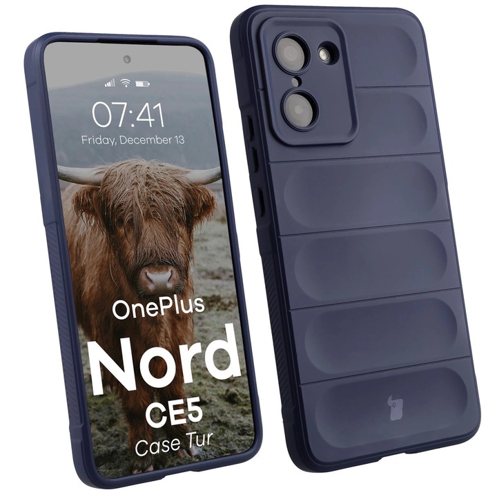 Калъф, Bizon Case Tur за OnePlus Nord CE5 5G, Тъмно Синьо