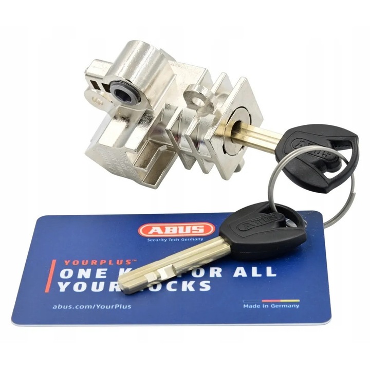 Lacat baterie Abus BLO SPE IT2 Plus, pentru biciclete electrice cu baterie în cadru, card cu cod, 2 chei