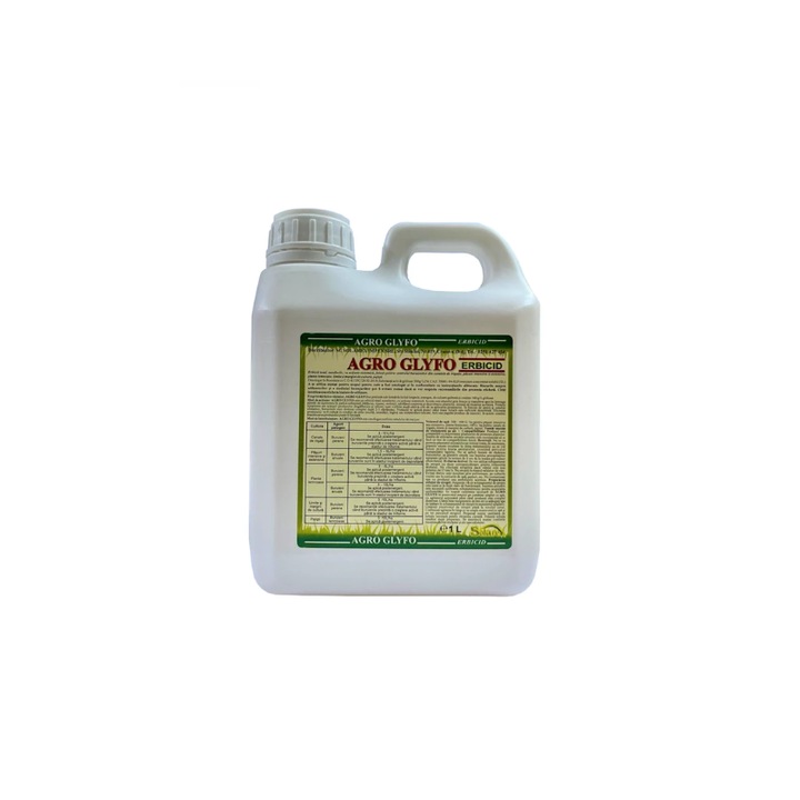 Erbicid total ce combate buruienile monocotiledonate dicotiledonate anuale si perene Agro Glifo 1 litru