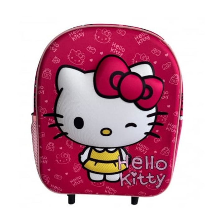 Troler 3D, 32x26x11cm, multicolor, bretele ajustabile si intarite, My Style, Hello Kitty