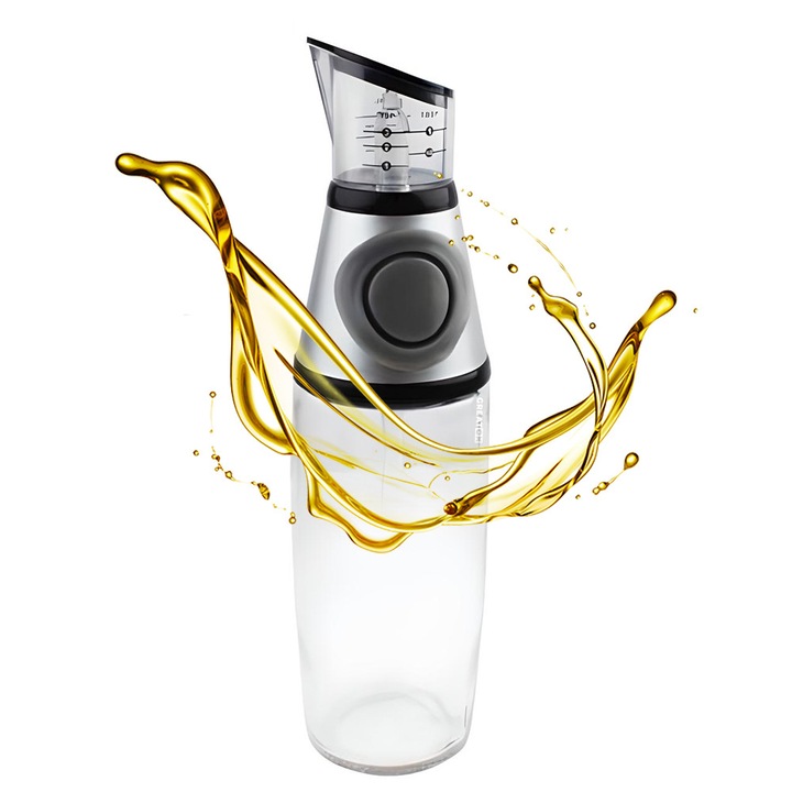 Dispenser pentru ulei sau oțet, GREATON, sticlă, 500 ml, transparent